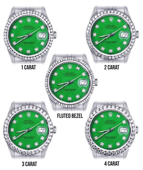 rolex zilver met groen|rolex heren horloge.